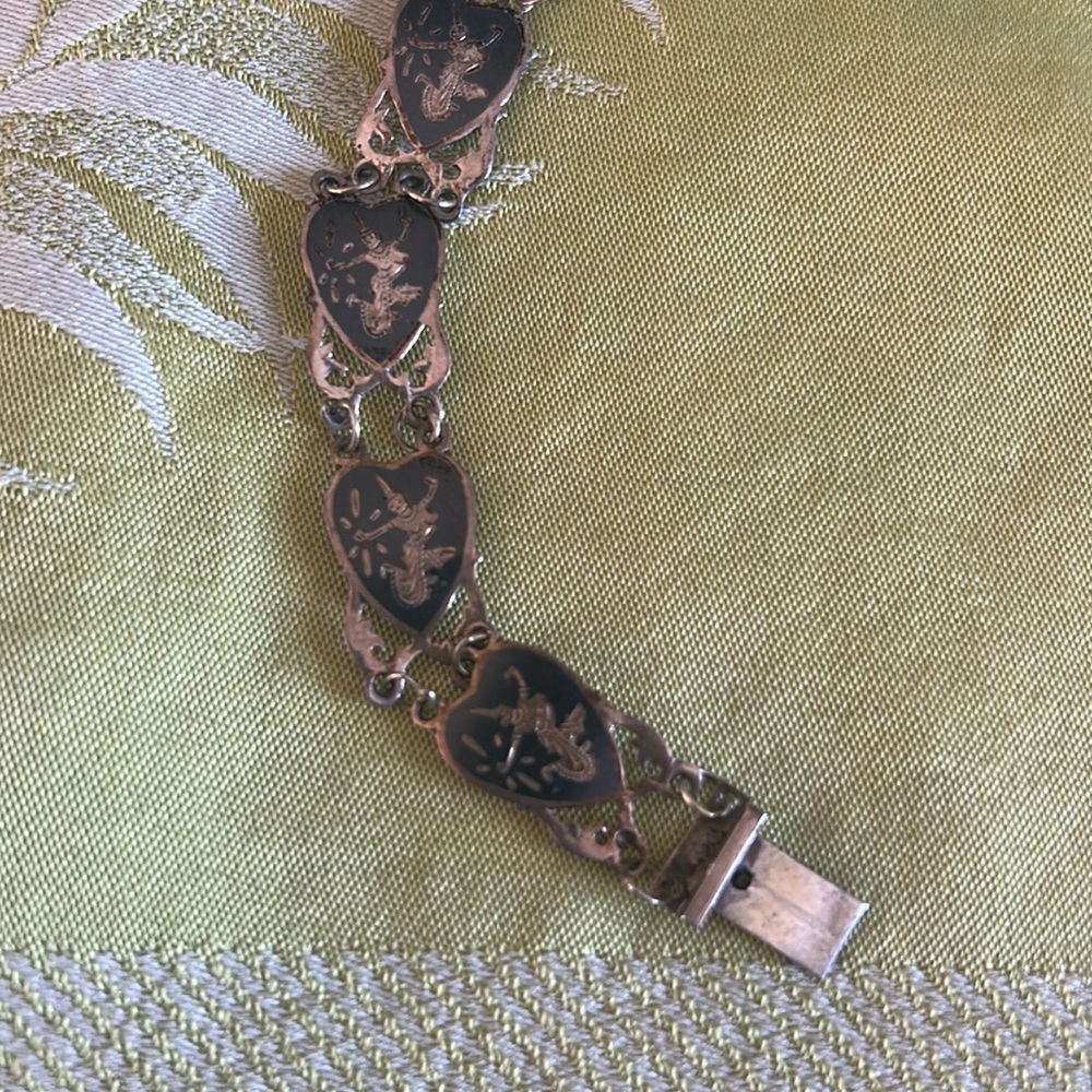 Vintage Black and sterling Jewelry Set - Picture 6 of 8